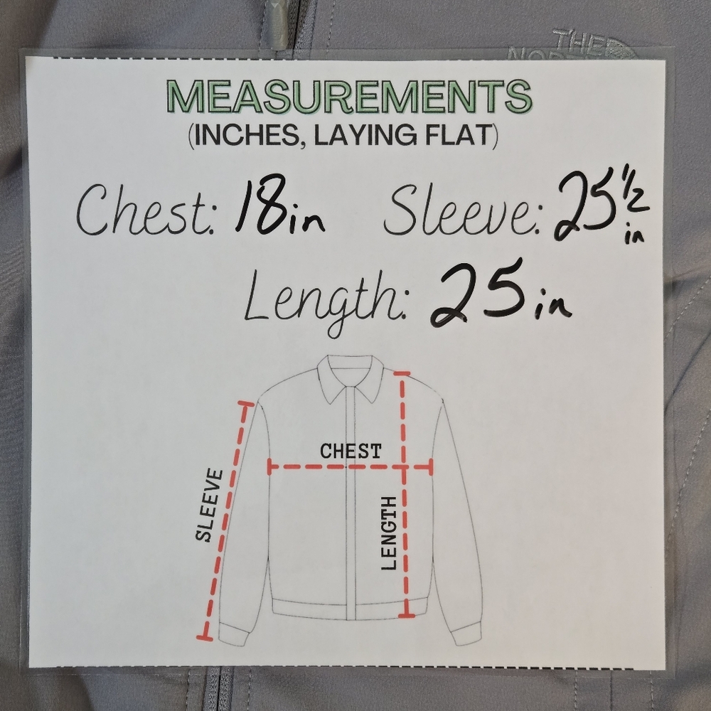 The North Face WINDWALL Full Zip Gray Jacket Lined‎ Sz Small Excellent Condition - Picture 13 of 13